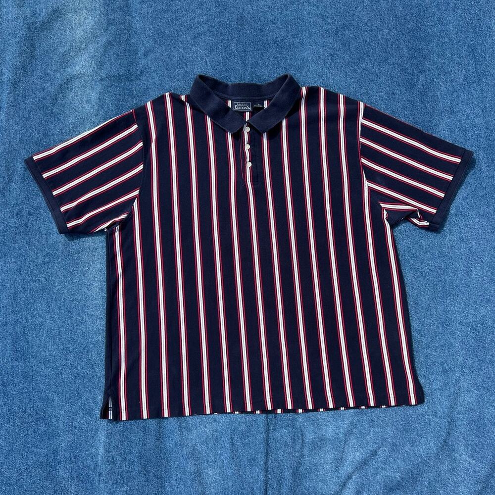y2k Basic Editions striped polo